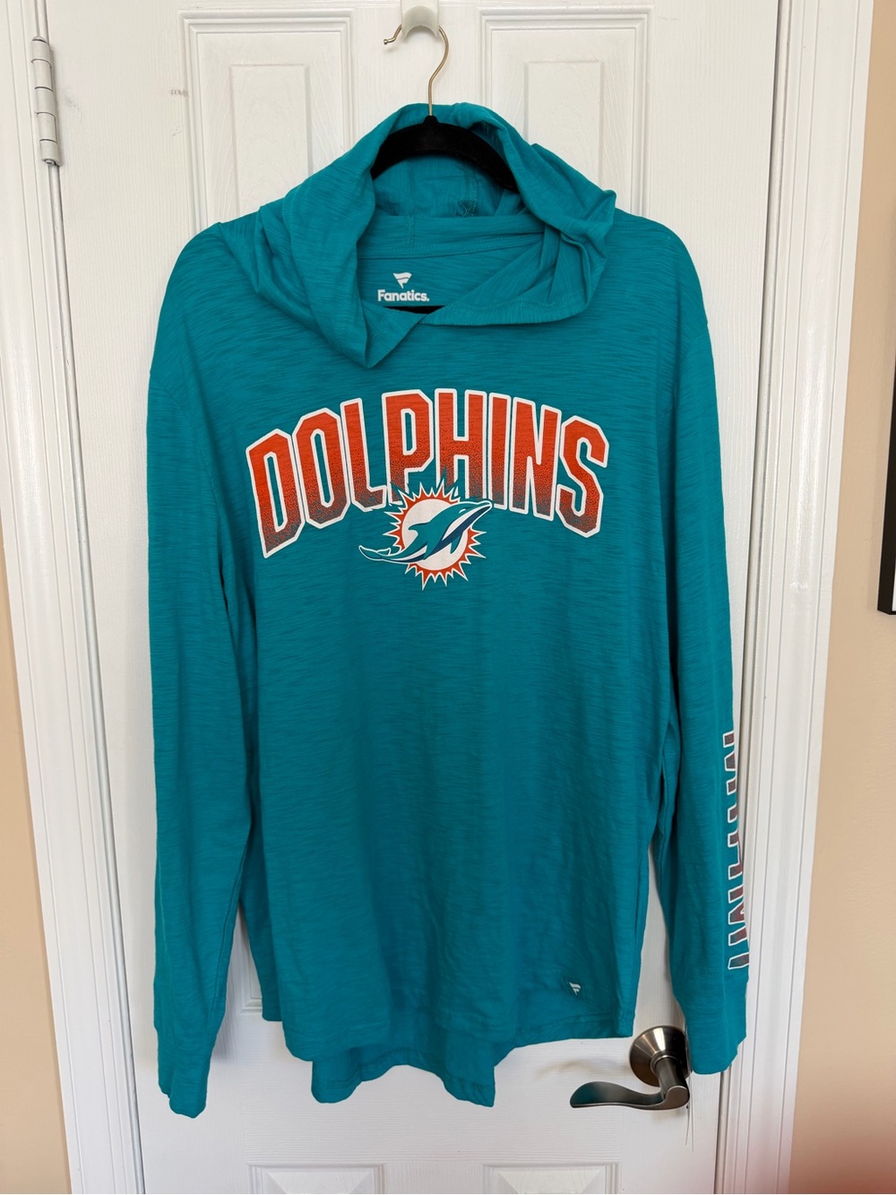 Fanatics Miami Dolphins Lightweight Performance Hoodie – Men's Size XL